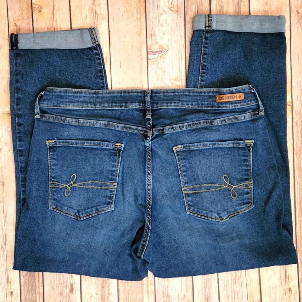 LEVI’S DENIZEN Women’s Modern Slim Cuffed Denim Jeans Size 16